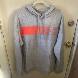 Under Armour Gray and Orange Men's Hoodie